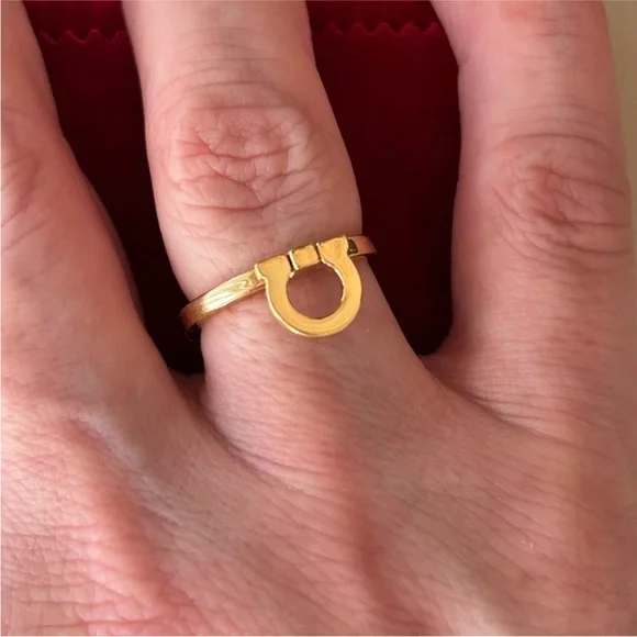 Ferragamo Crystal Gancini Ring - Picture 6 of 8